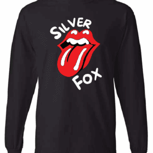 Silver Fox Tongue Graphic Long-Sleeve Tee